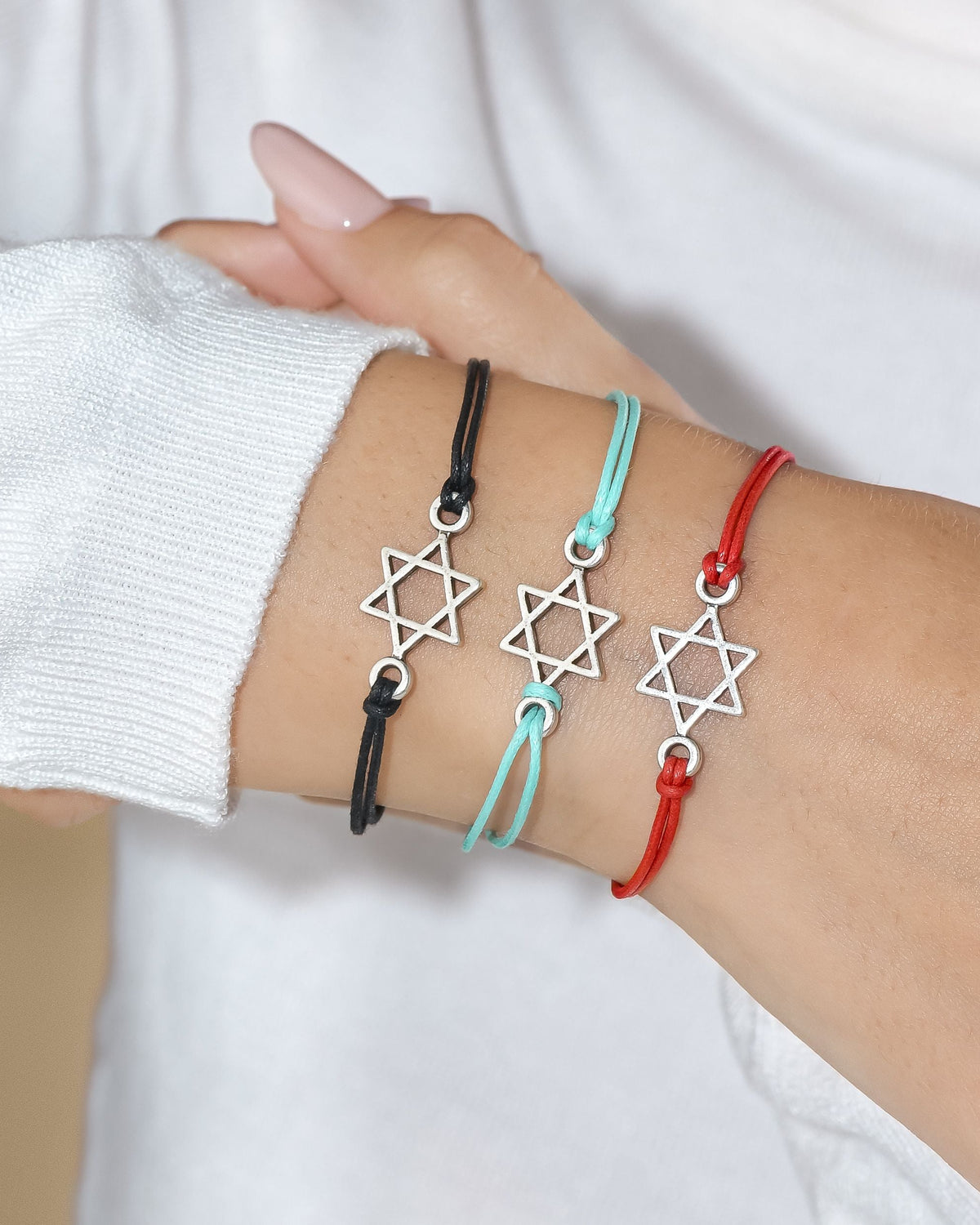 Star of David String Bracelet made from Rockets
