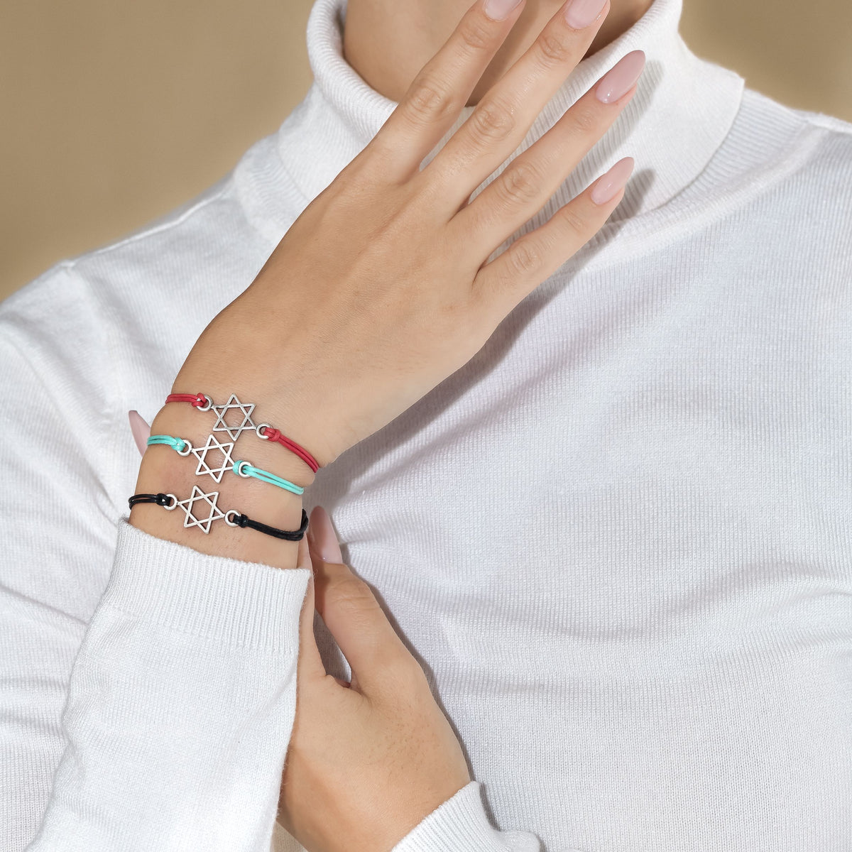 Star of David String Bracelet made from Rockets