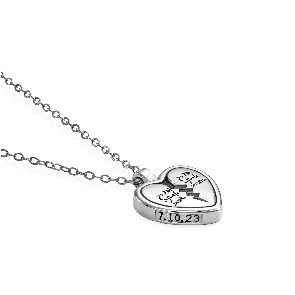 Hostage’s ‘Heart of Faith’ Necklace made from Rockets