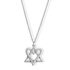 Heart-Star Fusion Necklace made from Rockets and Iron Dome