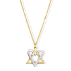 Heart-Star Fusion Necklace made from Rockets and Iron Dome