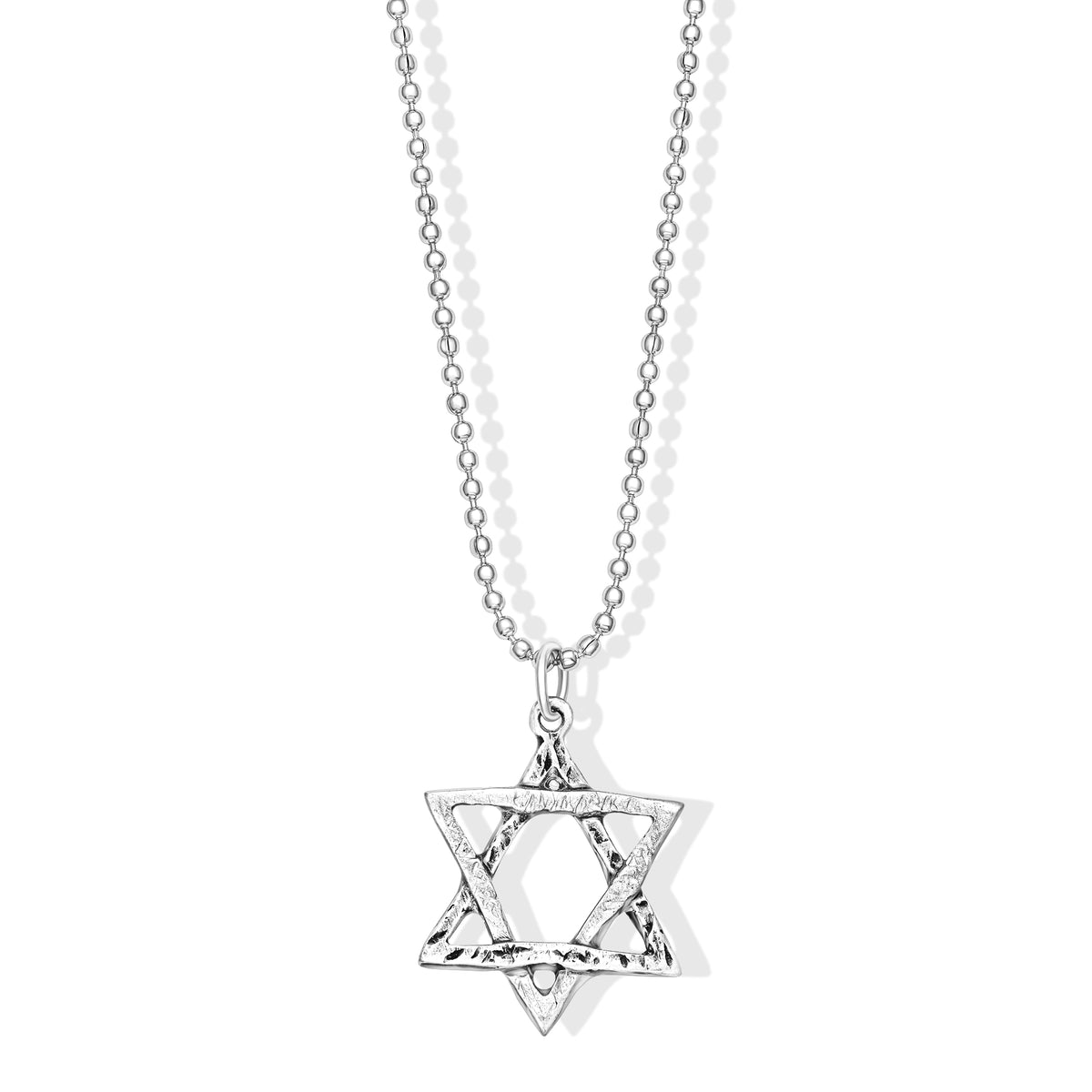 Star of David ‘Collision’ Necklace made from Rockets and Iron Dome