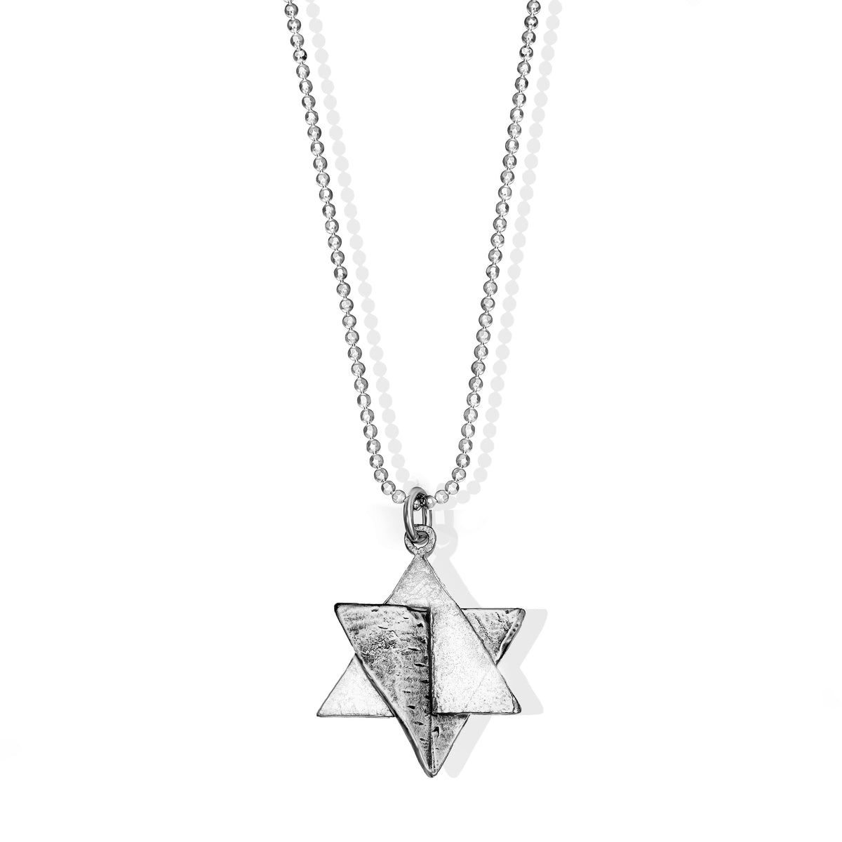 Star of David ‘Explosion’ Necklace made from Rockets and Iron Dome