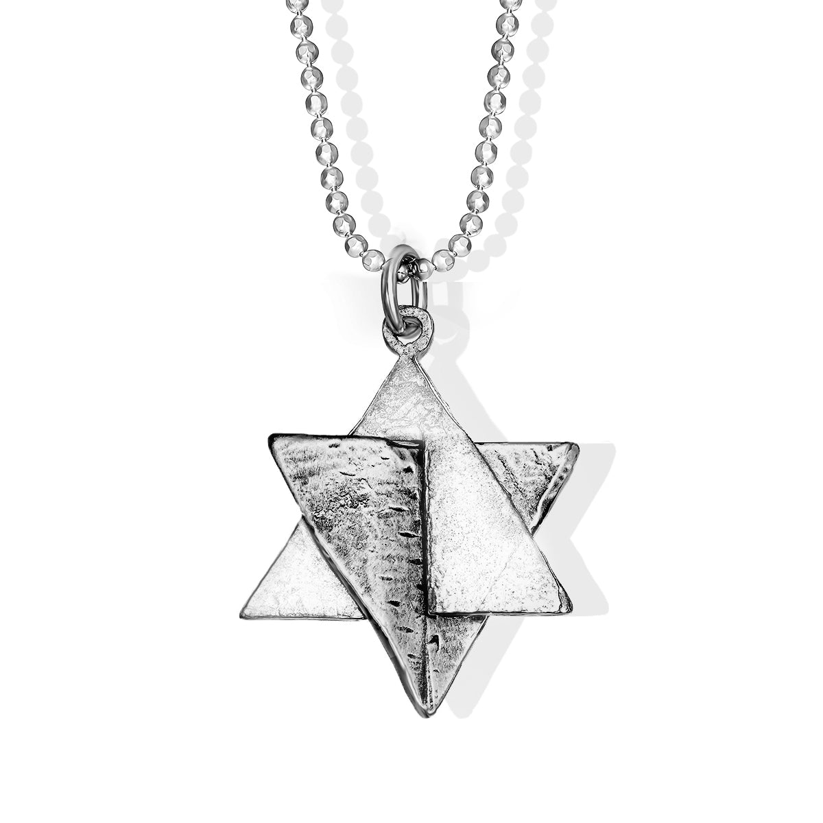 Star of David ‘Explosion’ Necklace made from Rockets and Iron Dome