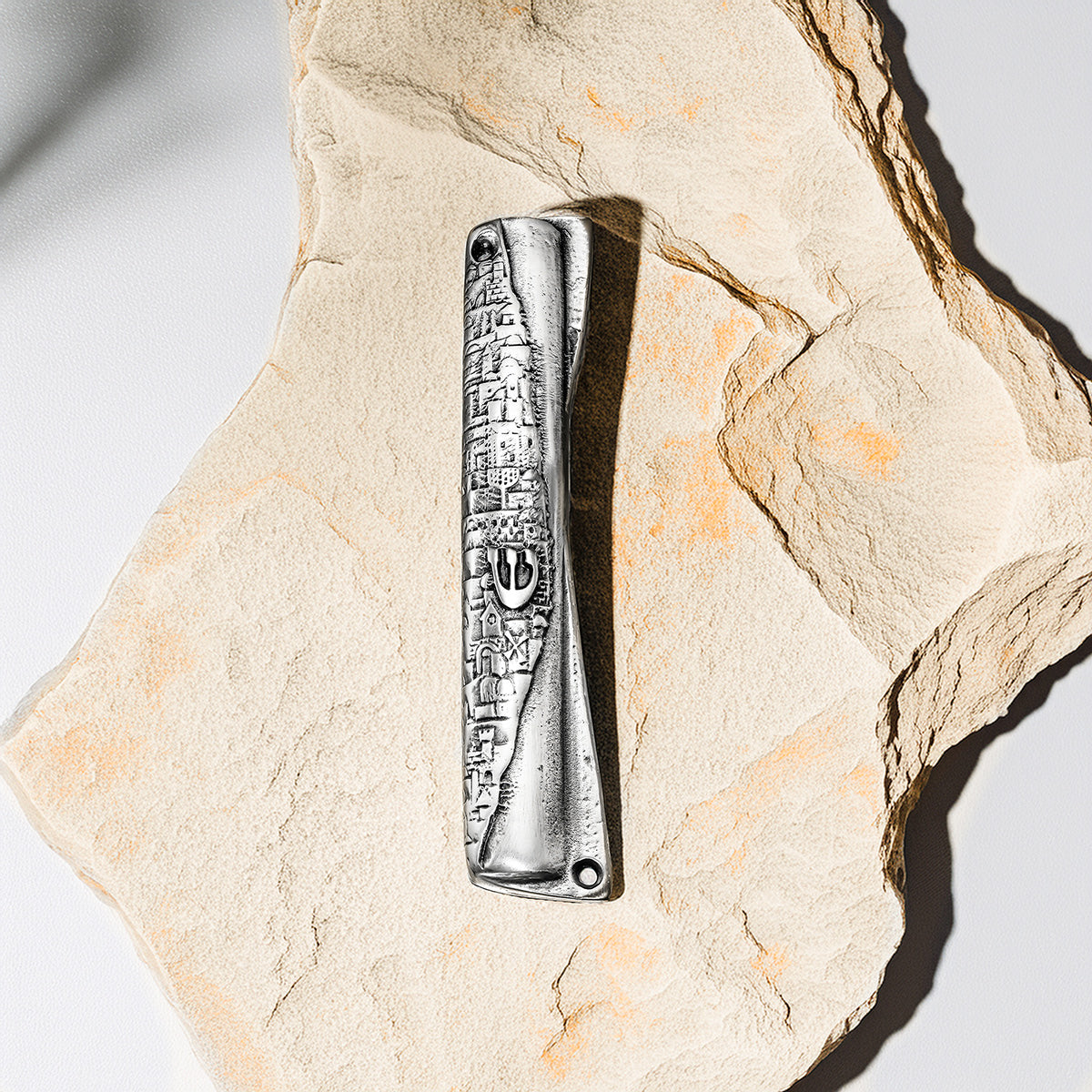 Jerusalem Protection Mezuzah made with Rockets and Iron Dome