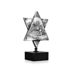 Star of David Jerusalem Heritage Clock made from Rockets