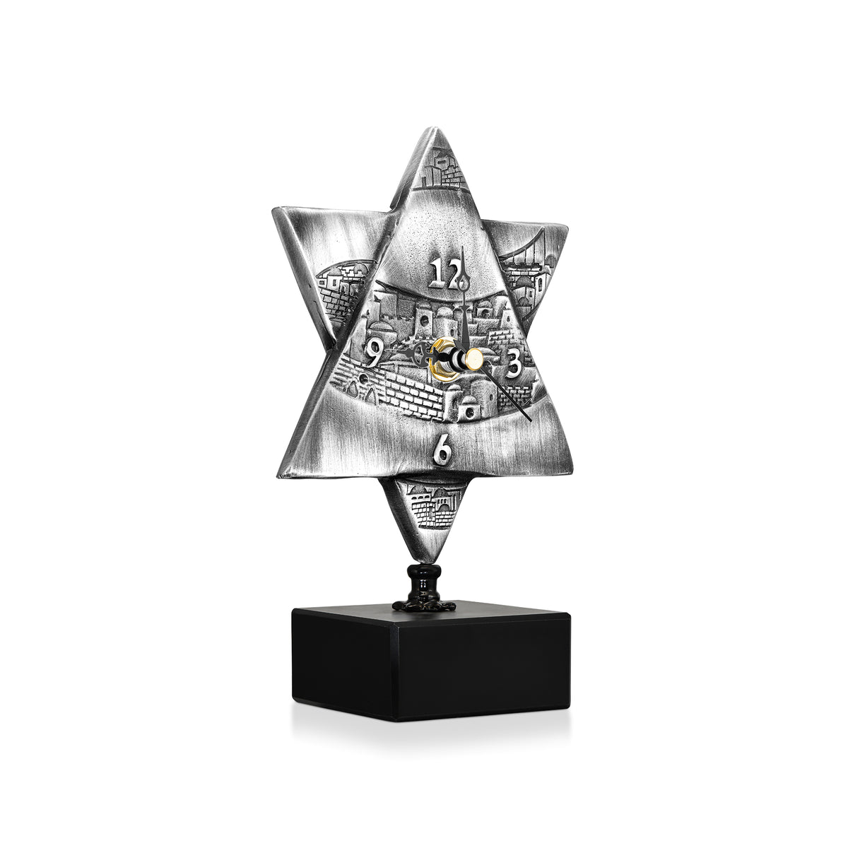 Star of David Jerusalem Heritage Clock made from Rockets