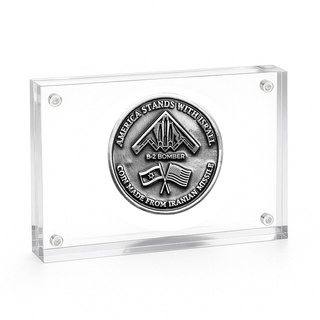 IDF-US Military Coin made from Iranian Missiles