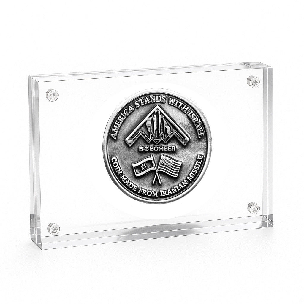 IDF-US Military Coin made from Iranian Missiles