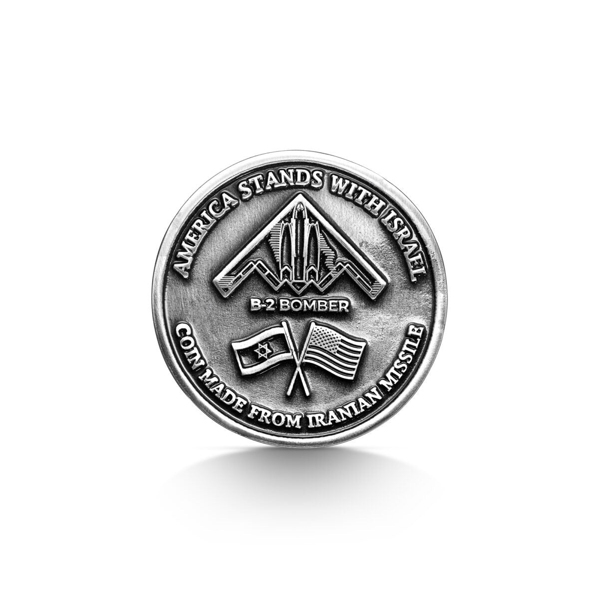 IDF-US Military Coin made from Iranian Missiles