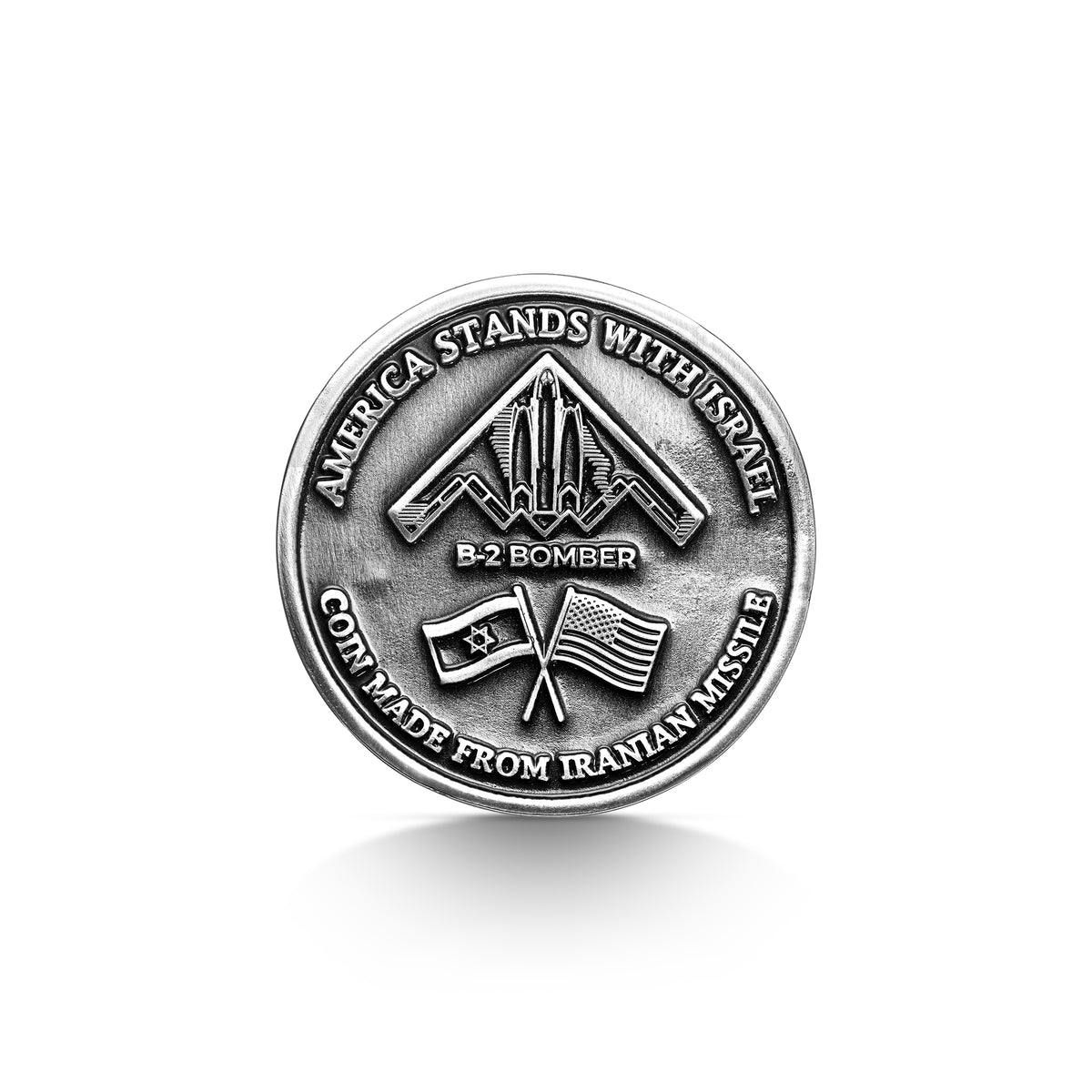 IDF-US Military Coin made from Iranian Missiles