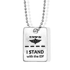 IDF Dog Tag Necklace made from Rockets