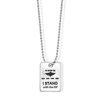 IDF Dog Tag Necklace made from Rockets