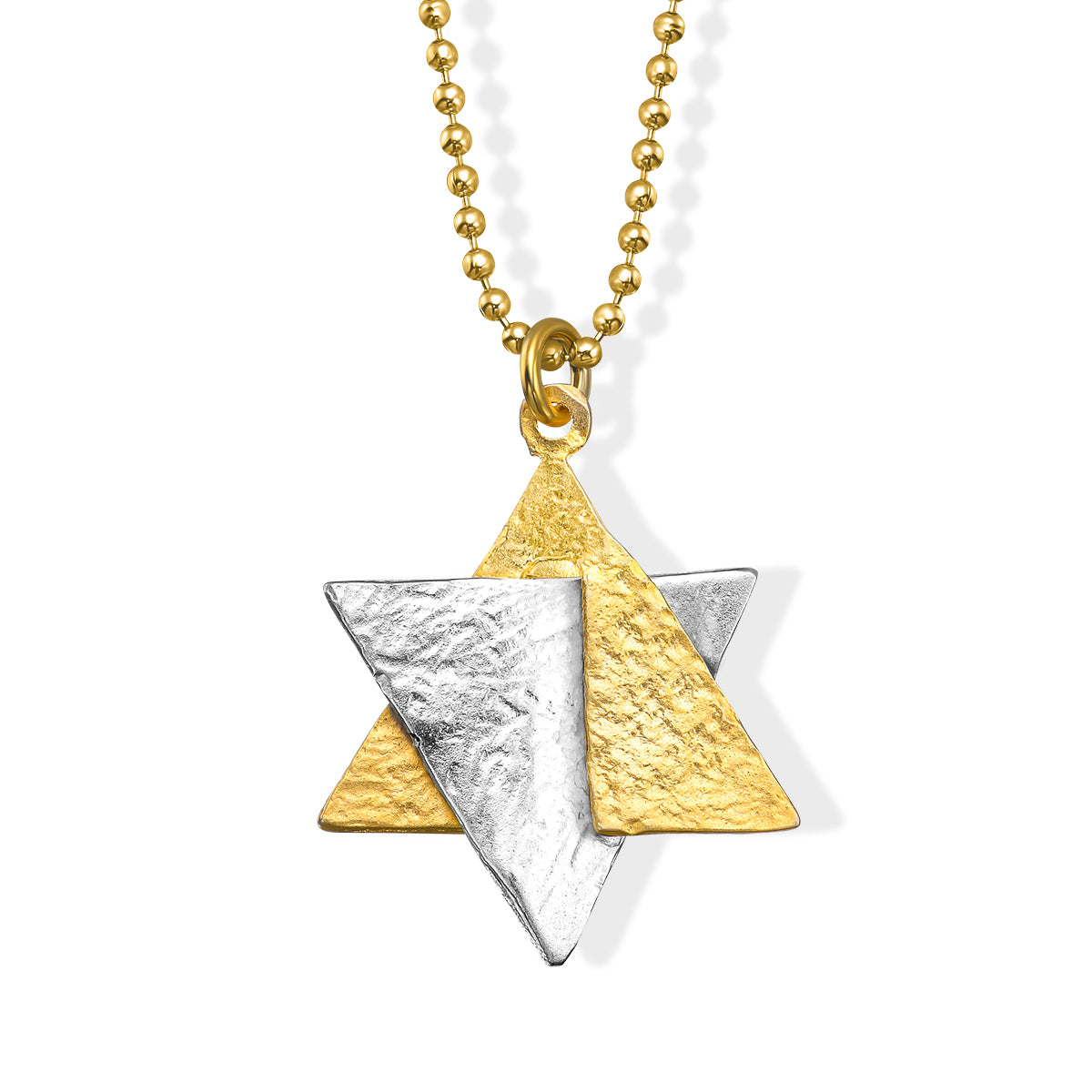 Star of David ‘Explosion’ Necklace made from Rockets and Iron Dome