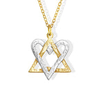 Heart-Star Fusion Necklace made from Rockets and Iron Dome
