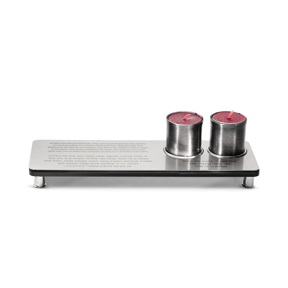 IDF Candlestick Tray made from Iron Dome and Grenade Shells