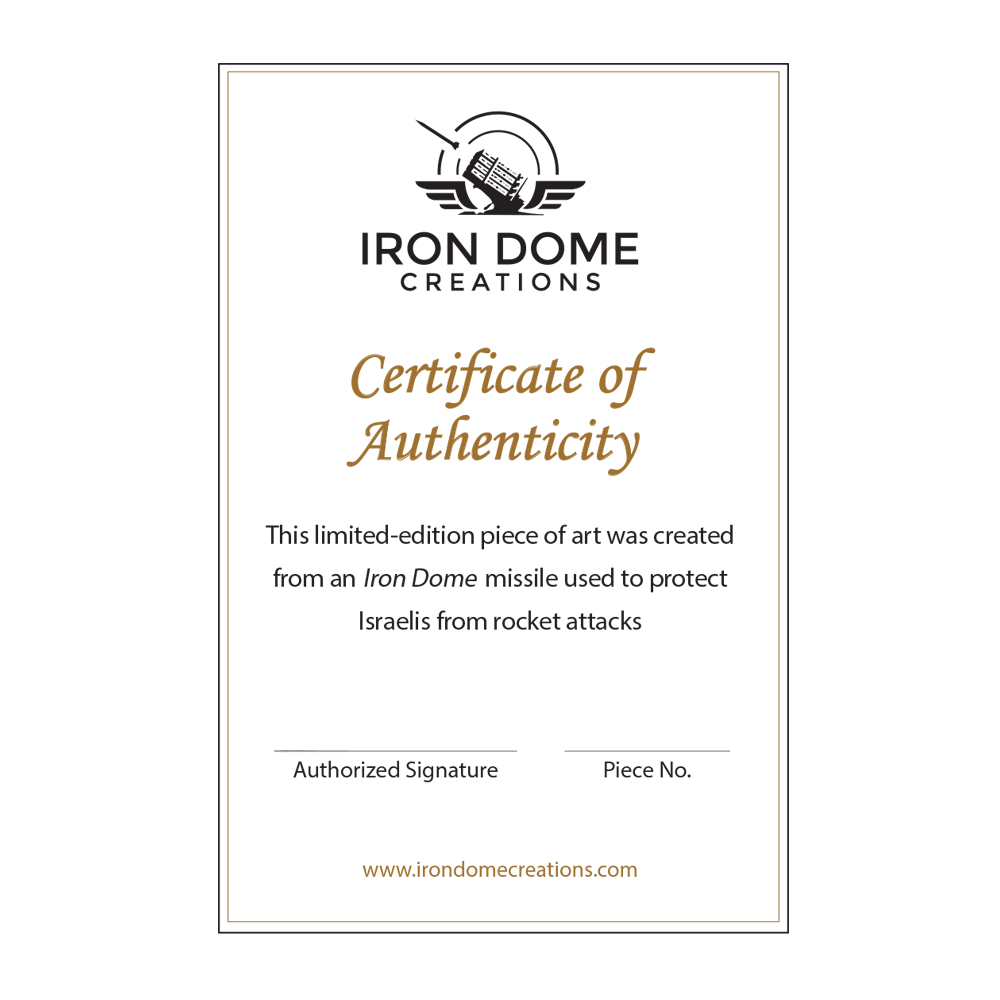 Hamsa Protection Wall Plaque made from Iron Dome