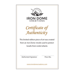 Hamsa Protection Wall Plaque made from Iron Dome