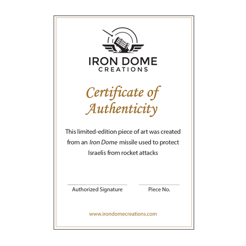 Hebrew Home Blessing Wall Plaque made from Iron Dome