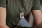 ‘Bring Them Home’ Dog Tag Necklace made from Rockets