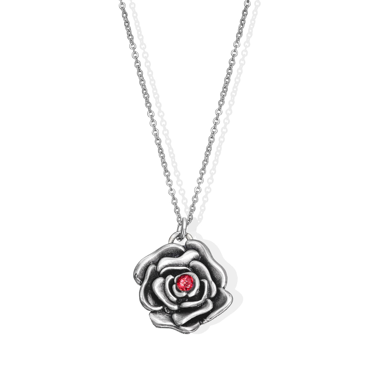 Ruby Rose Necklace made from Rockets